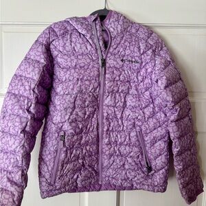 Columbia Kids Omni-Heat Lavender Puffer Jacket Size Small (8)
